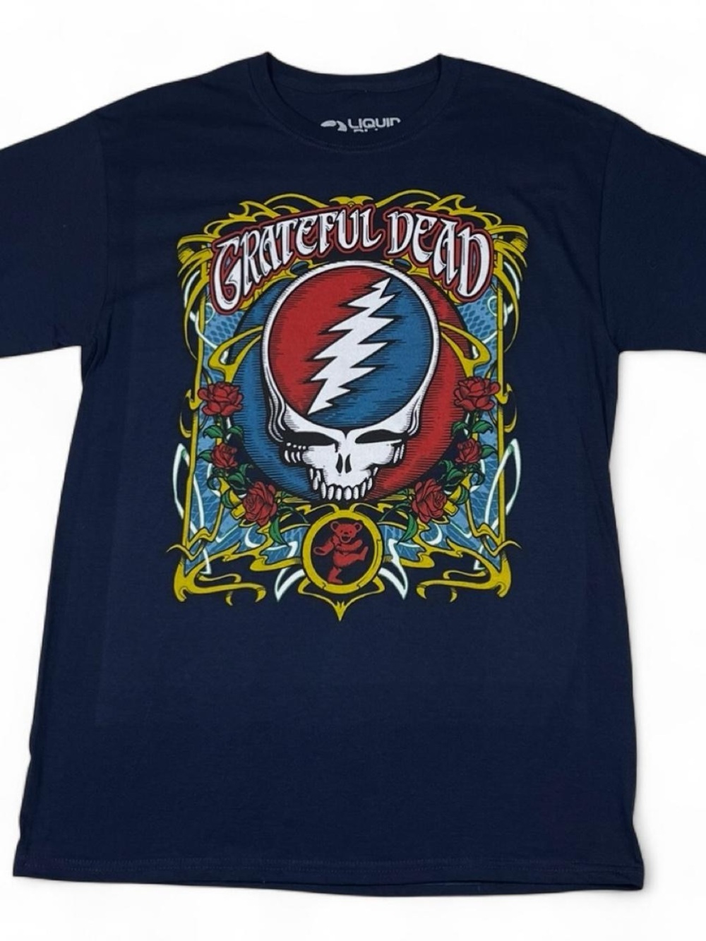 NWOT! Grateful Dead Liquid Blue Navy T-Shirt Men’s Size M Summer Festival